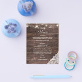 Begrotingshout, String Lights & Lace Menu (Enkel)