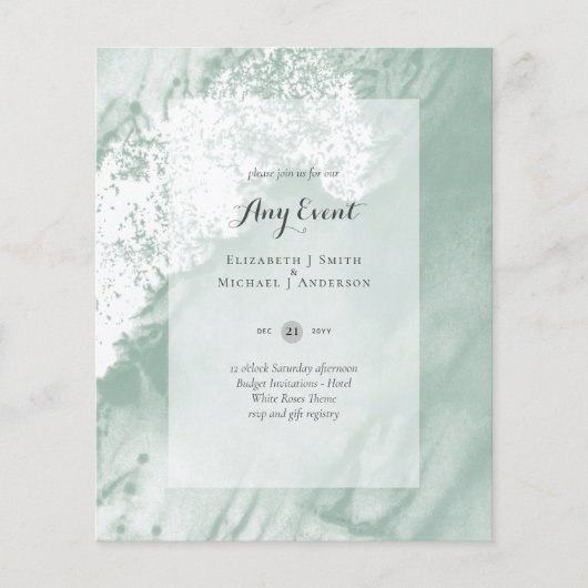 BEGROTINGSINVITATIES - EVENTUELE GEBEURTENISSEN -  (Voorkant)