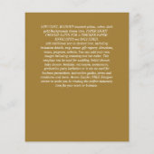 BEGROTINGSINVITATIES - Minimalistisch script Flyer (Achterkant)
