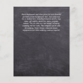 BEGROTINGSINVITATIES - White Roses Silver (Achterkant)