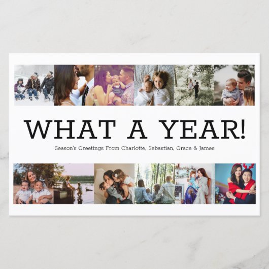 BEGROTINGSjaar in Review Foto op maat kerstmis (Voorkant)