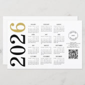 Begrotingskalender 2024 Logo QR-code Gelukkig nieu (Voorkant / Achterkant)
