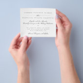 Begrotingskalligrafie Elegant Wedding Landschap Flyer (Hand)