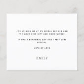 Begrotingskalligrafie Toekomstige Bedankt van mevr (Achterkant)