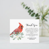 Begrotingskardinaal Floral Sympathie Funeral Dank  (Staand voorkant)