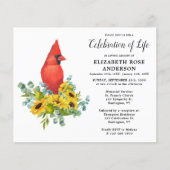 Begrotingskardinale zonnebloemen - viering van het (Voorkant)