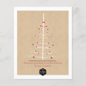 BEGROTINGSkerstboom Wit met rode Baubles (Voorkant)