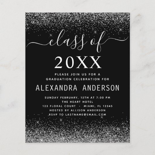 Begrotingsklasse 2022 Foto Afstuderen Silver Black Flyer (Voorkant)