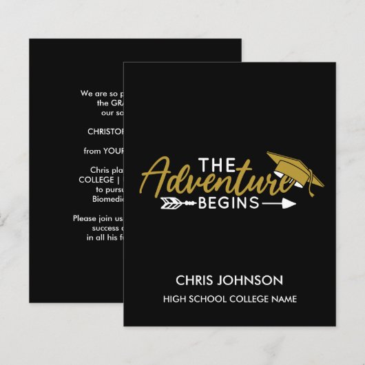 BEGROTINGSklasse 2022 Kaart bekendmaking Afstudere (Voorkant / Achterkant)