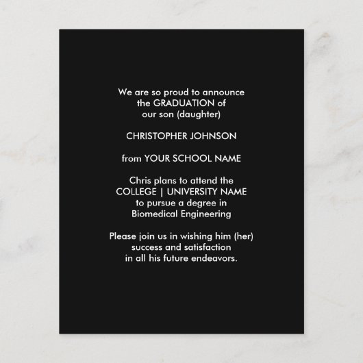 BEGROTINGSklasse 2022 Kaart bekendmaking Afstudere (Achterkant)