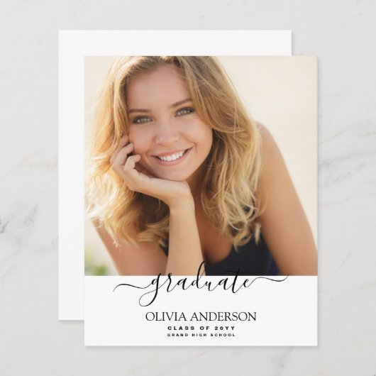 Begrotingsklasse 2023 Afstuderen witte foto's (Voorkant / Achterkant)