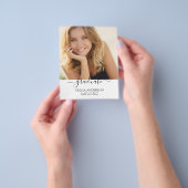 Begrotingsklasse 2023 Afstuderen witte foto's Flyer (Hand)