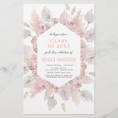 Begrotingsklasse 2023 Uitnodiging Boho Afstudeerde (Voorkant)