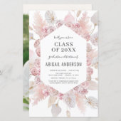 Begrotingsklasse 2023 Uitnodiging Boho Afstudeerde (Voorkant / Achterkant)