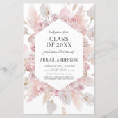 Begrotingsklasse 2023 Uitnodiging Boho Afstudeerde (Voorkant)