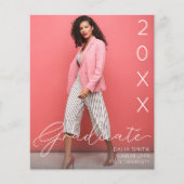 Begrotingsklasse jaar Afstuderen aankondiging foto (Voorkant)