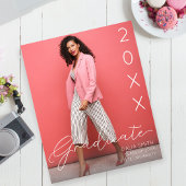 Begrotingsklasse jaar Afstuderen aankondiging foto Flyer