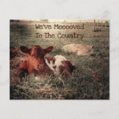 BegrotingsKoe Rustisch land Funny Boerderij Moving (Voorkant)