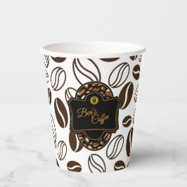 Begrotingskoffie Aangepaste bedrijfsnaam zoeken Papieren Bekers