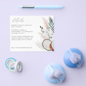 Begrotingskokoskoraal en witte flora - Gegevens Flyer (Enkel)