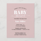 BEGROTINGSKOOL DUSTY PINK WHITE AND BLACK BABY SHO (Voorkant)