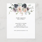 Begrotingslavender, marine en roze Vrijgezellenfee Flyer (Achterkant)