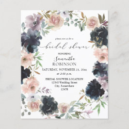 Begrotingslavender, marine en roze Vrijgezellenfee Flyer