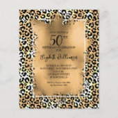 Begrotingsluipaard 50e verjaardag van uitnodiginge (Voorkant)