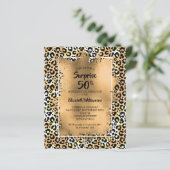 Begrotingsluipaard 50e verjaardag van uitnodiginge (Staand voorkant)