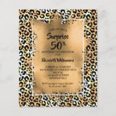 Begrotingsluipaard 50e verjaardag van uitnodiginge (Voorkant)