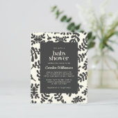 Begrotingsmatisme Botanische Black White Baby show (Staand voorkant)