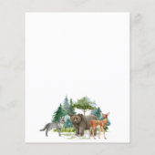 Begrotingsmiddelen baby shower bosbos beer (Achterkant)