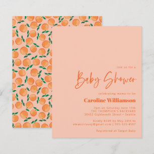 Begrotingsmiddelen Sinaasappel Waterverf roze Baby