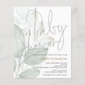 Begrotingsmiddelen Waterverf Baby shower (Voorkant)