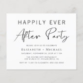 Begrotingsminimumaantal bruiloft na partijuitnodig (Voorkant)