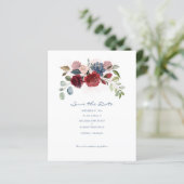 Begrotingsmoderne Bourgogne Floral redt de datum (Staand voorkant)