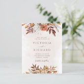 Begrotingsnajaar Floral Botanical Save the Date (Staand voorkant)