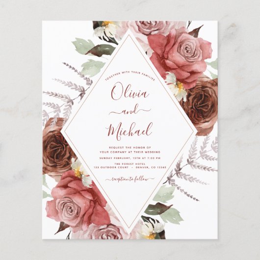 Begrotingsnajaar Floral Eucalyptus Flyer (Voorkant)