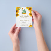 Begrotingsnajaar herfst roestvrij baby shower uitn flyer (Hand)