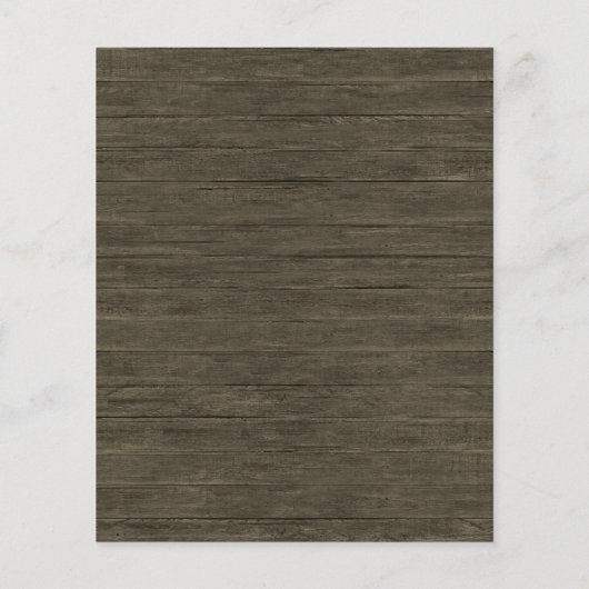 Begrotingsnajaar Rustic Wood Pumpkin Baby shower (Achterkant)