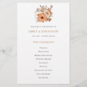 Begrotingsnajaarsprogramma Florals Foliage Wedding (Voorkant)