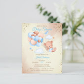 Begrotingsonderzoek met baby shower van de begroti (Staand voorkant)