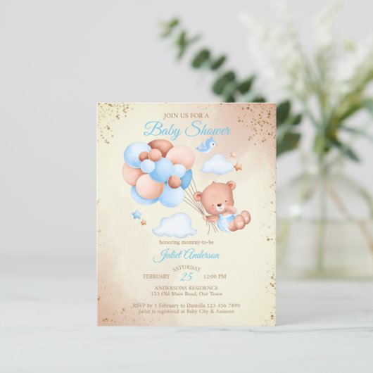 Begrotingsonderzoek met baby shower van de begroti (Staand voorkant)