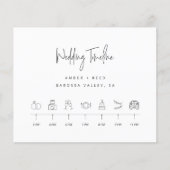 Begrotingsoverzicht van de agenda voor de bruiloft (Voorkant)