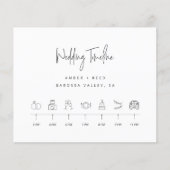 Begrotingsoverzicht van de agenda voor de bruiloft flyer (Voorkant)