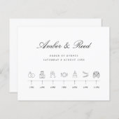 Begrotingsoverzicht van de agenda voor de kalligra (Voorkant / Achterkant)