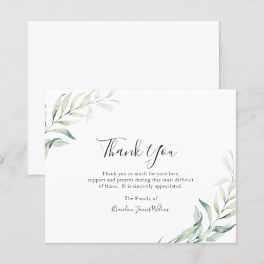 Begrotingspakket Elegant Eucalyptus Funeral Hartel (Voorkant / Achterkant)