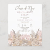 BEGROTINGSPampas | Rozen Neutraal Afstudeerder Par (Voorkant)