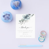 BEGROTINGSPAPIER | Festive Floral Wedding Bedankt Flyer (Enkel)