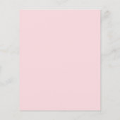 Begrotingspaptisme blush roze florale witte arch (Achterkant)